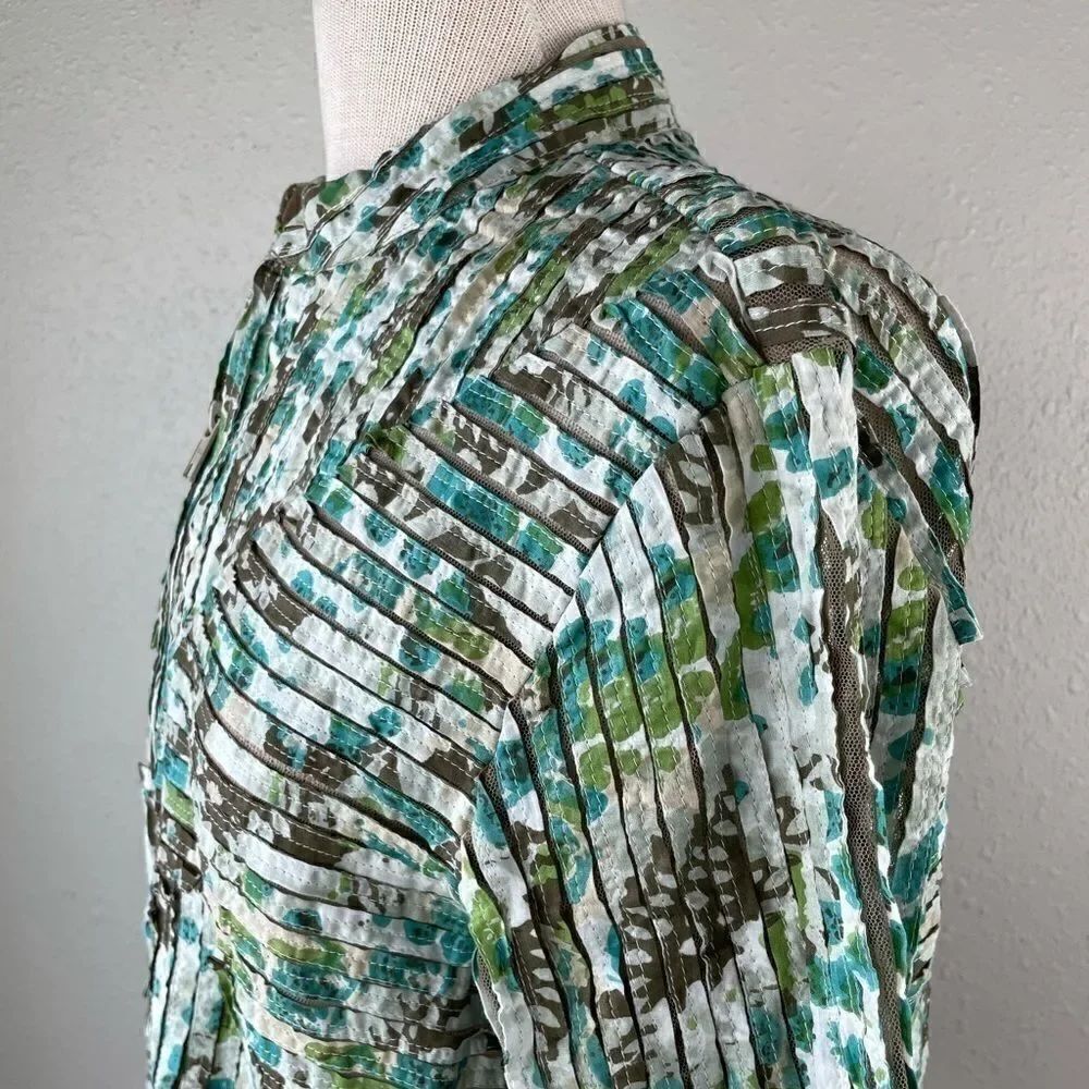 Multiples Full Zip Jacket Top Size M EUC - Picture 5 of 9